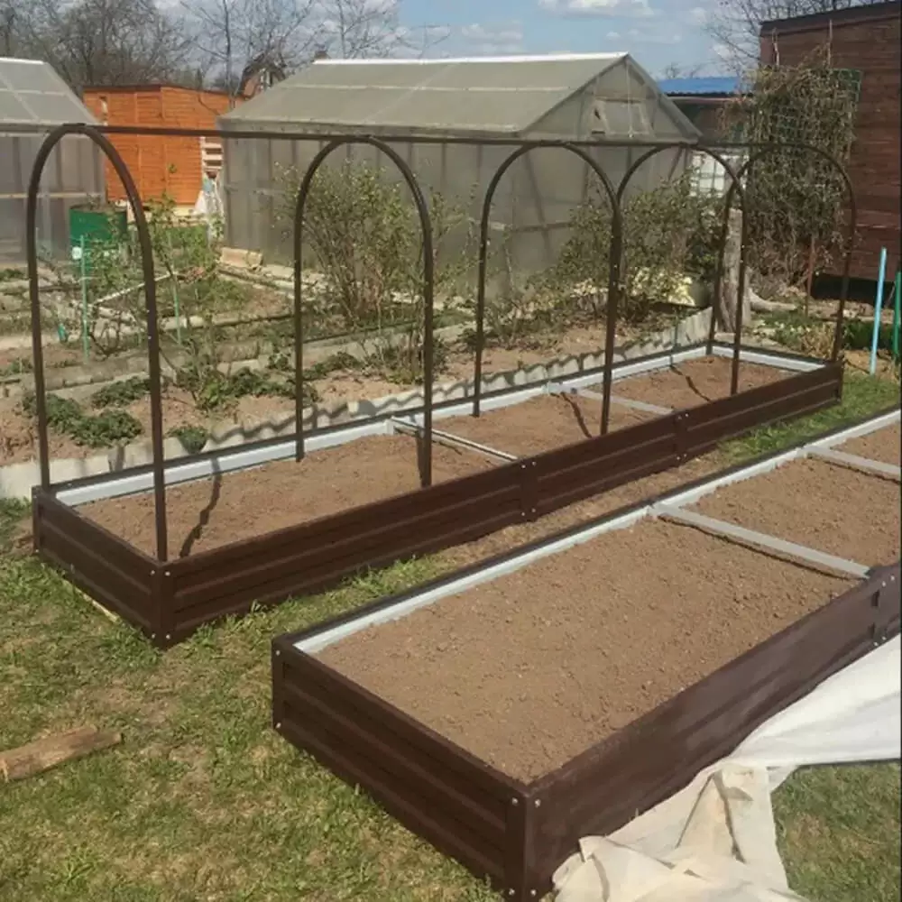 Коричневая усиленная грядка (0,6 х 2)